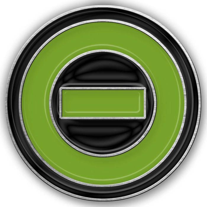 Type O Negative Pin Badge: Negative Symbol 114464