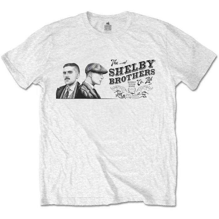 Peaky Blinders Unisex T-Shirt: Shelby Brothers Landscape (White) 114488