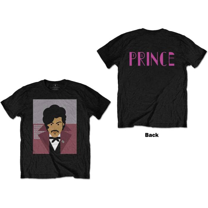 Prince Unisex T-Shirt: Many Faces (Črna) (Zadnji print) 114853