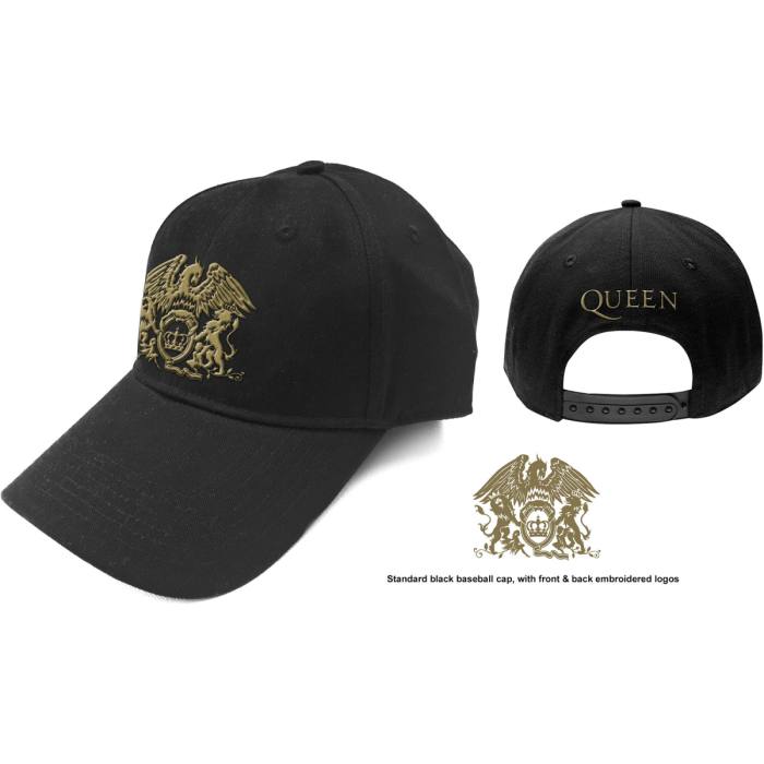 Queen Unisex Baseball Cap: Gold Classic Crest 114880