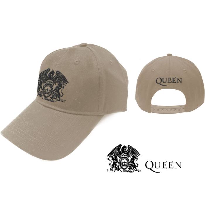 Queen Unisex Baseball Cap: Black Classic Crest (Peščena) 114884