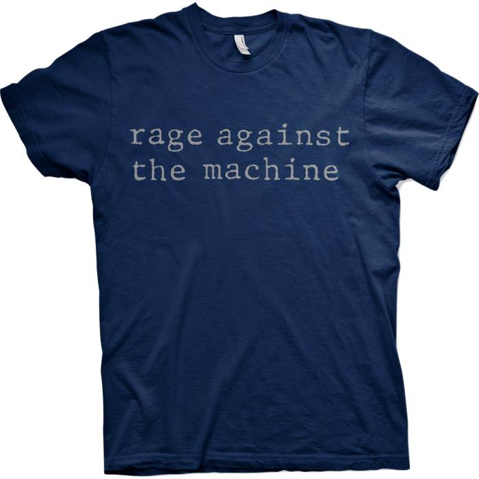 Rage Against The Machine Unisex T-Shirt: Original Logo (Temno Modra) 114917