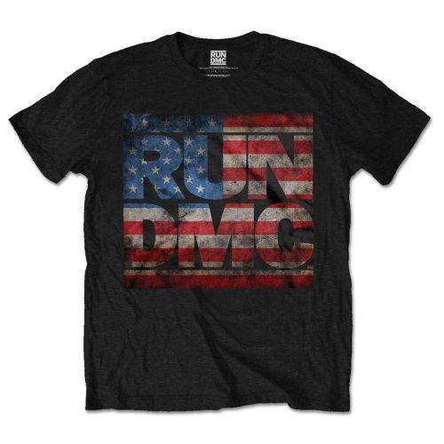 Run DMC Unisex T-Shirt: Americana Logo (Črna) 114930