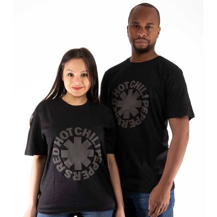 Red Hot Chili Peppers Unisex Hi-Build T-Shirt: Classic Asterisk Logo (Črna) 114951