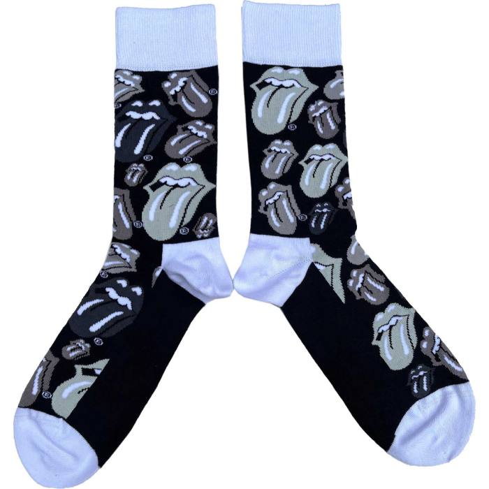 The Rolling Stones Unisex Ankle Socks: Classic Tongues (Black) (UK Size 7 - 11) 115028