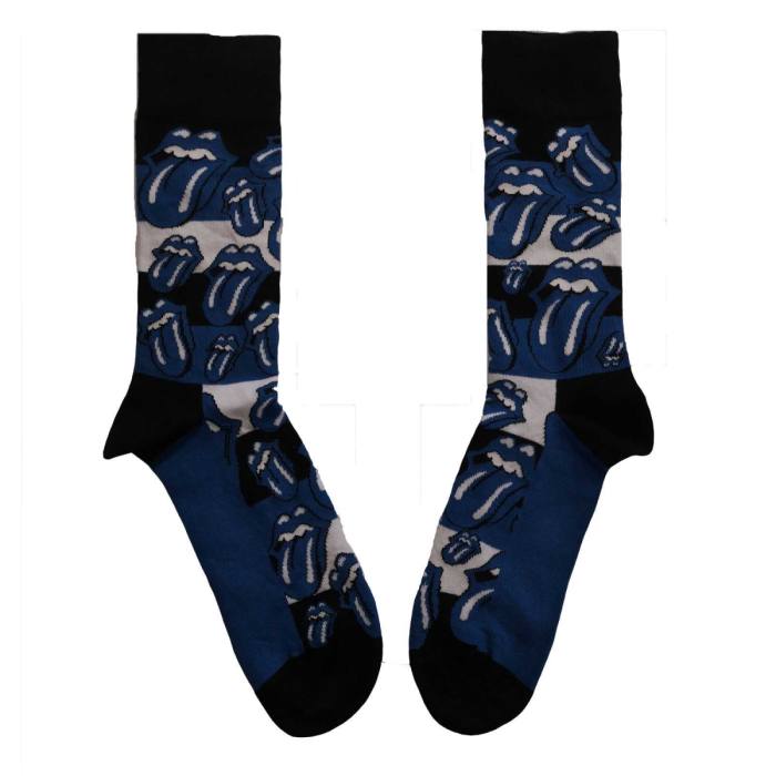 The Rolling Stones Unisex Ankle Socks: Blue Tongues (Blue) (UK Size 7 - 11) 115030