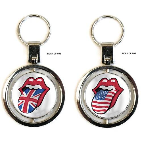 The Rolling Stones Keychain Spinner: UK & US Tongues 115039