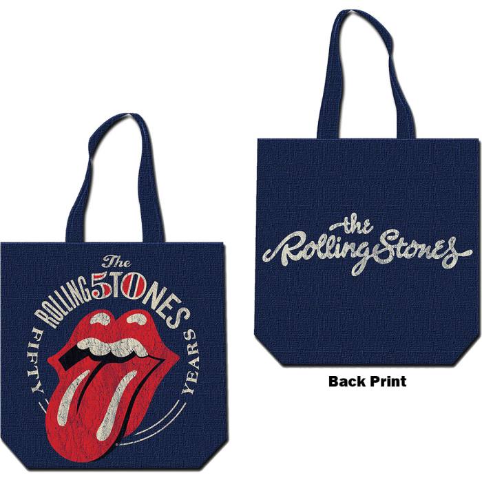 The Rolling Stones Cotton Tote Bag: 50th Anniversary (Back Print) 115045