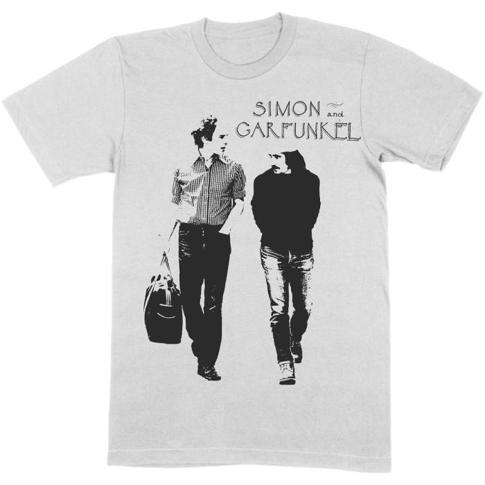 Simon & Garfunkel Unisex T-Shirt: Walking (Light Heather) 115185