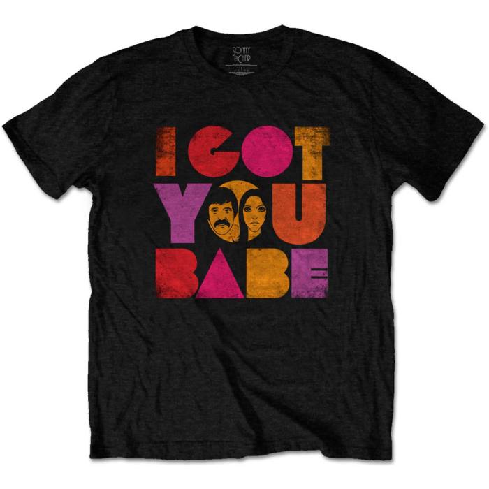 Sonny & Cher Unisex T-Shirt: I Got You Babe (črna) 115188