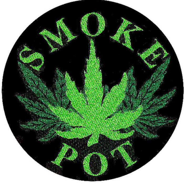 Generic Standard Woven Patch: Smoke Pot 115202