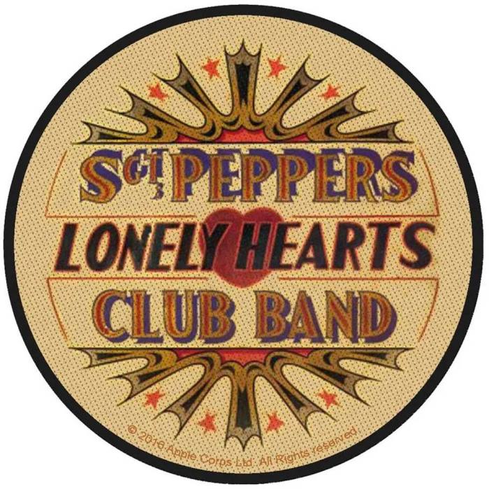 The Beatles Standard Patch: Sgt Peppers Lonely Hearts Club Band 115382