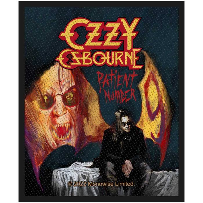 Ozzy Osbourne standardni našitek: Patient No. 9 115417