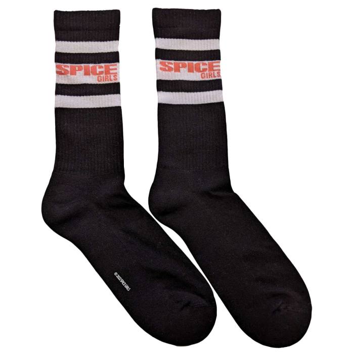 The Spice Girls Unisex Nogavice: Logo & Stripes (Črne) (Velikost UK 7 - 11) 115437
