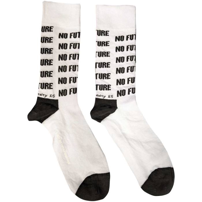 The Sex Pistols Unisex Ankle Socks: No Future (Bele) (Velikost UK 7 - 11) 115519