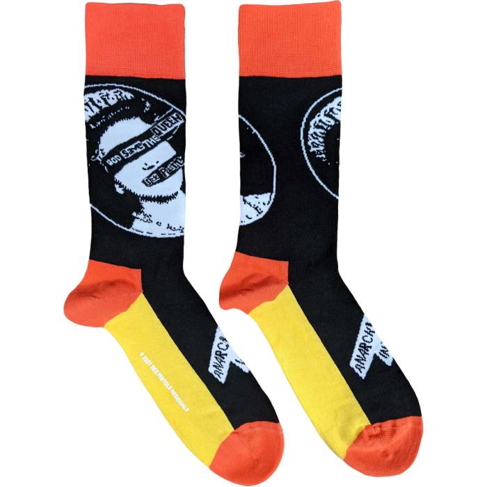 The Sex Pistols Unisex Ankle Socks: God Save The Queen (Črne) (Velikost UK 7 - 11) 115520