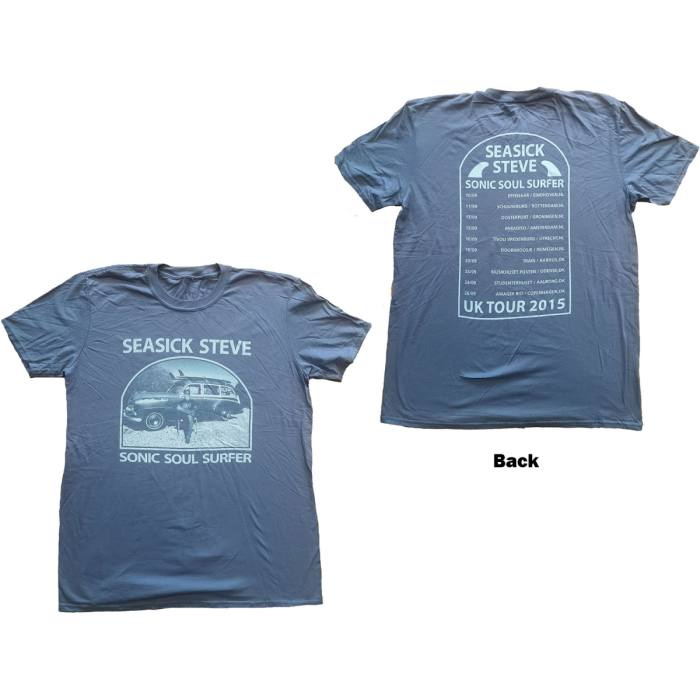 Seasick Steve Unisex T-Shirt: Sonic Soul Surfer (modra) 115533