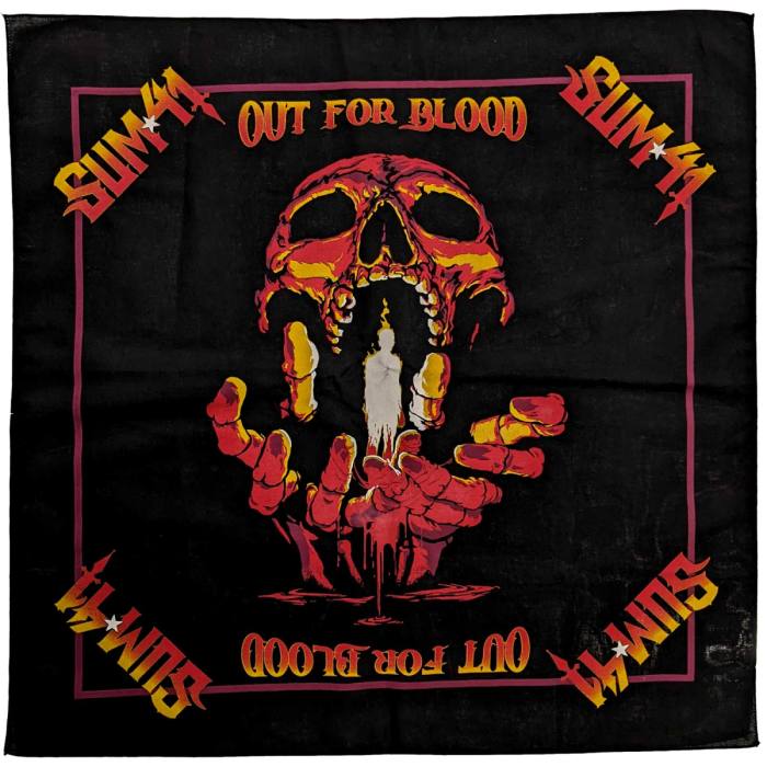 Sum 41 Unisex Bandana: Out For Blood (Black) (Ex-Tour)  115554