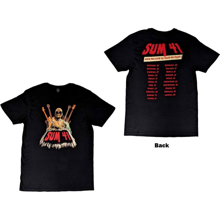 Sum 41 Unisex T-Shirt: Does This Look Like All Killer No Filler European Tour 2022 115563