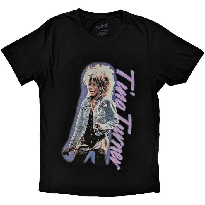 Tina Turner Unisex T-Shirt: Vertical Logo 115586