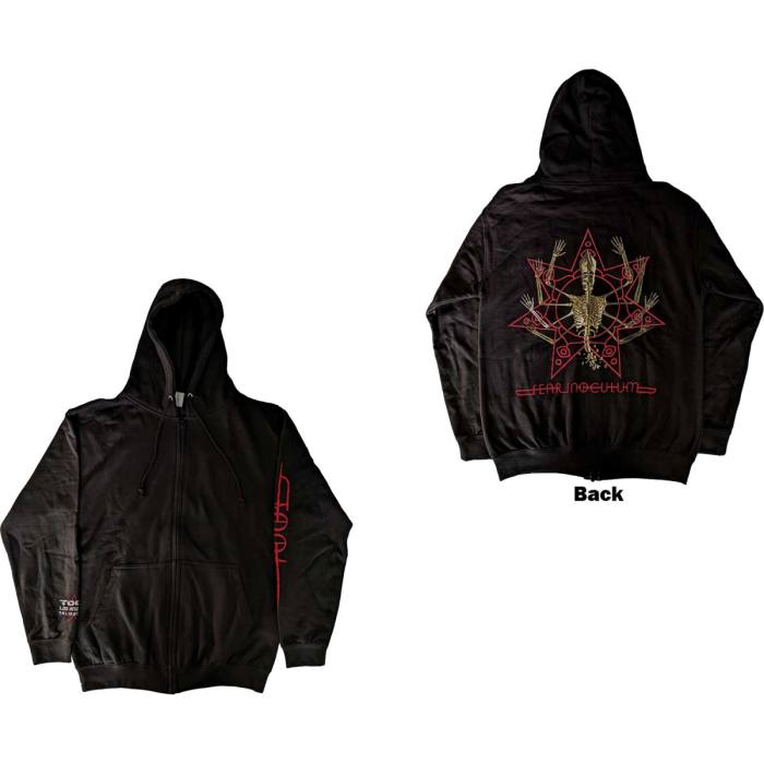 Tool Unisex Zipped Hoodie: Skeleton Tour 2022 (Back Print) 115617