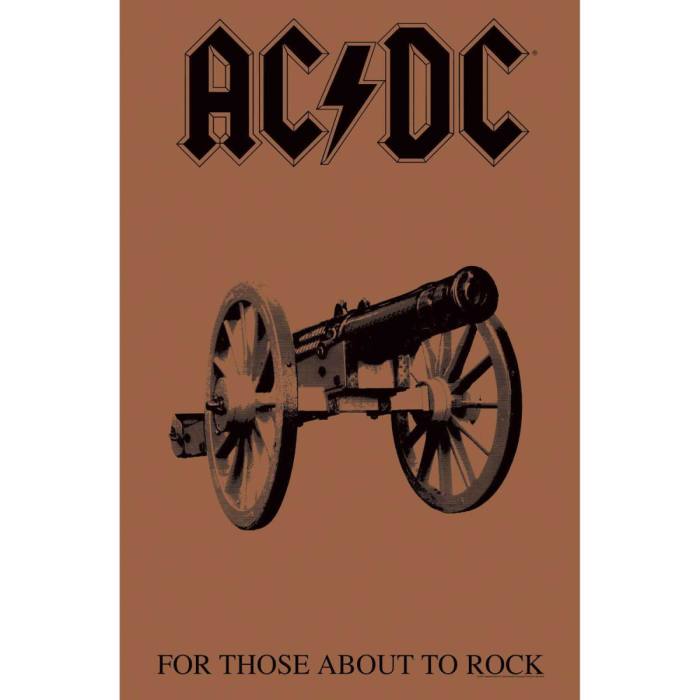 AC/DC Textile Poster: For Those About To Rock 115641