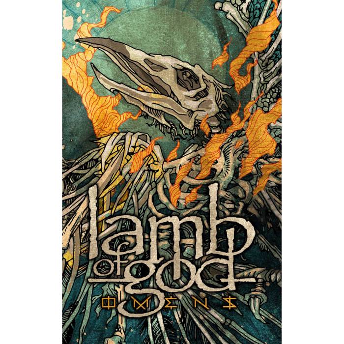 Lamb of God tekstilni poster Omens 115759