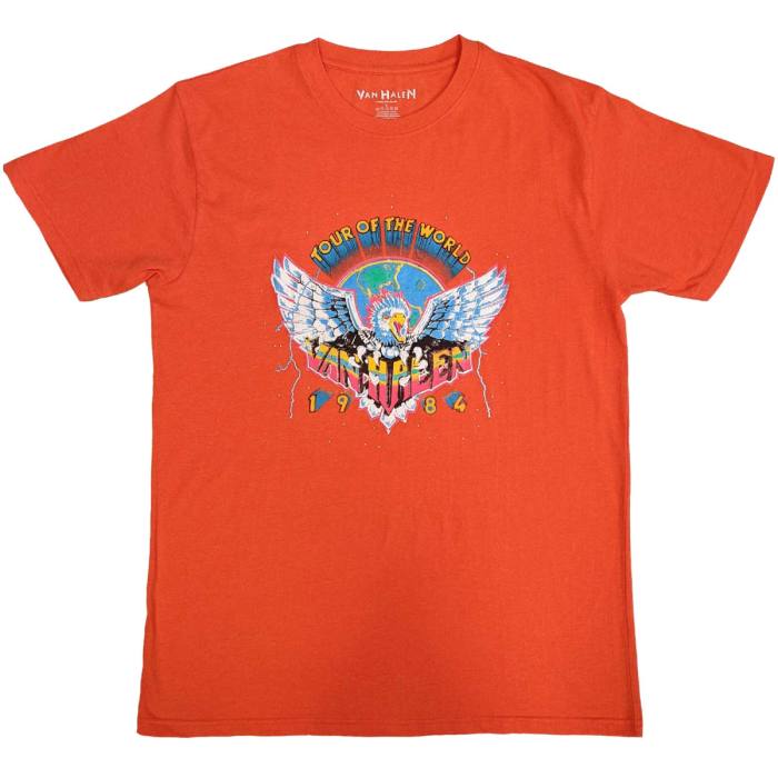 Van Halen Unisex T-Shirt: Eagle '84 (Orange) 115842