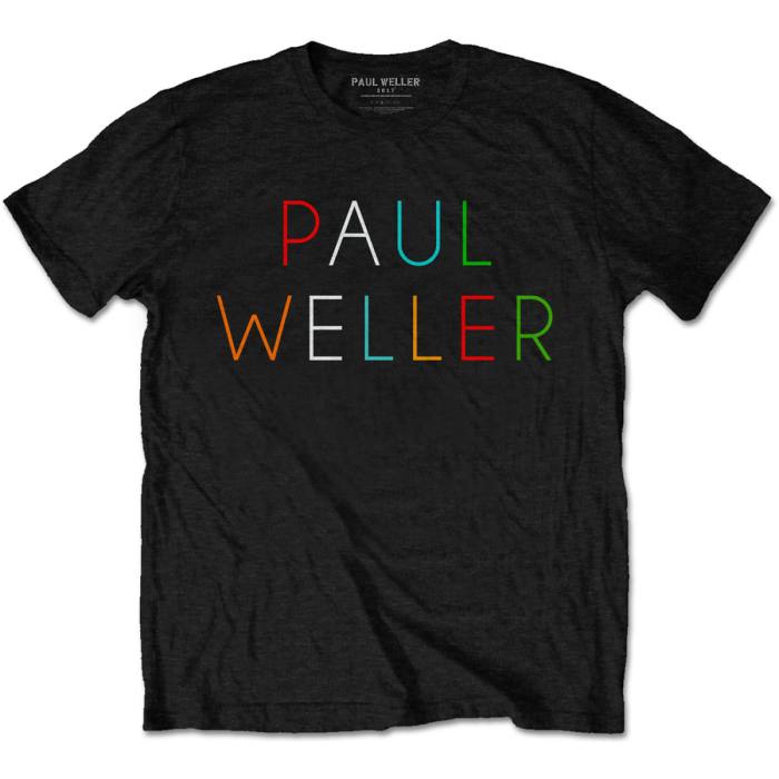 Paul Weller Unisex T-Shirt: Multicolour Logo (črn) 115925