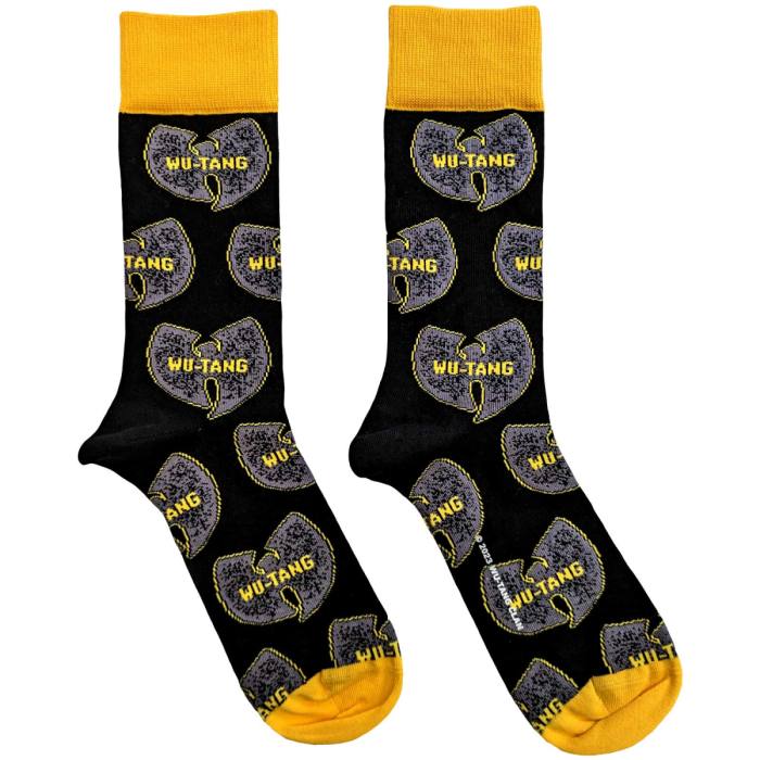 Wu-Tang Clan Unisex Ankle Socks: Grey Logos (UK Size 7 - 11) 115986
