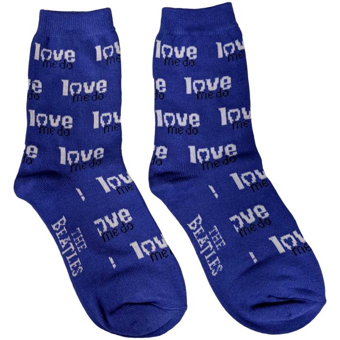 The Beatles unisex nizke nogavice: Love Me Do (modre) 116139