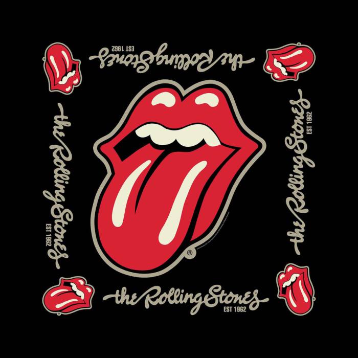 The Rolling Stones Bandana Established 1962 116701
