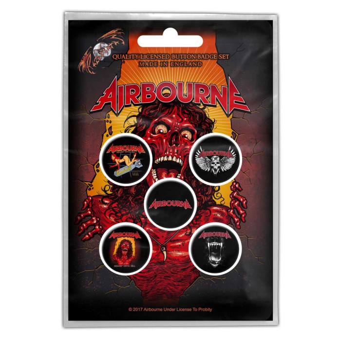 Airbourne Button Badge Pack: Breakin' Outta Hell (Retail Pack) 116804