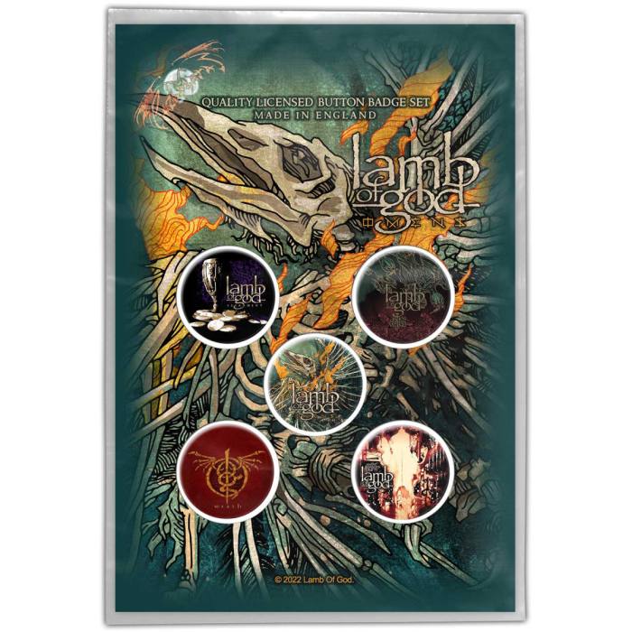 Lamb Of God Button Badge Pack: Omens 116861
