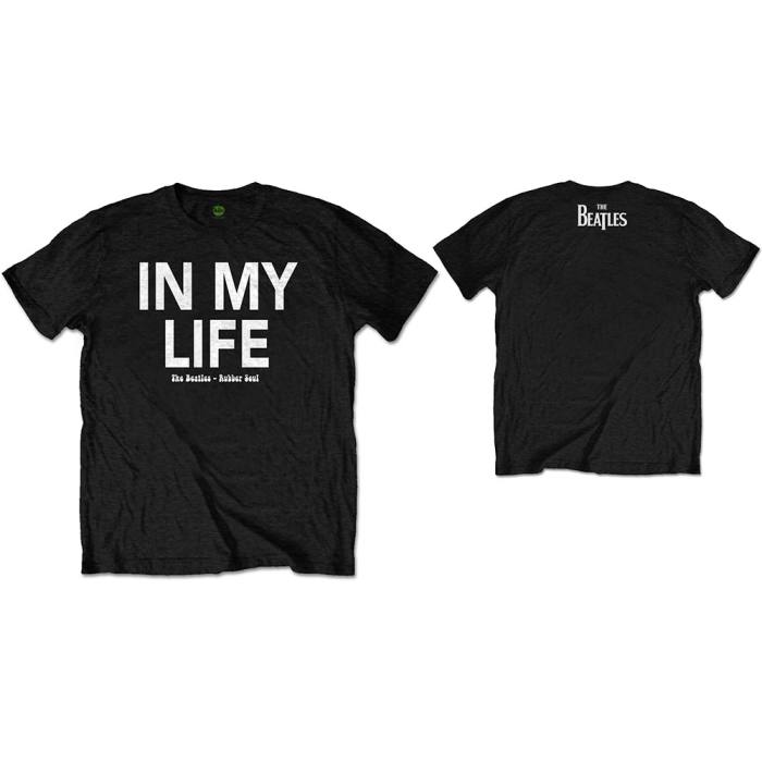 The Beatles Unisex T-Shirt: In My Life (Black) (Back Print) 117488