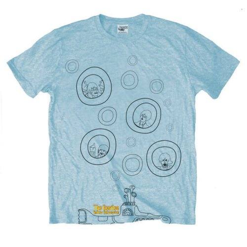 The Beatles Unisex T-Shirt: Bubbles (Light Blue) 117957