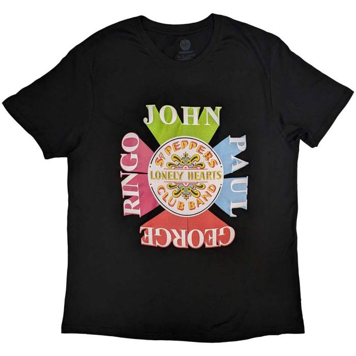 The Beatles Unisex T-Shirt: Sgt Pepper Drum & Names 117960