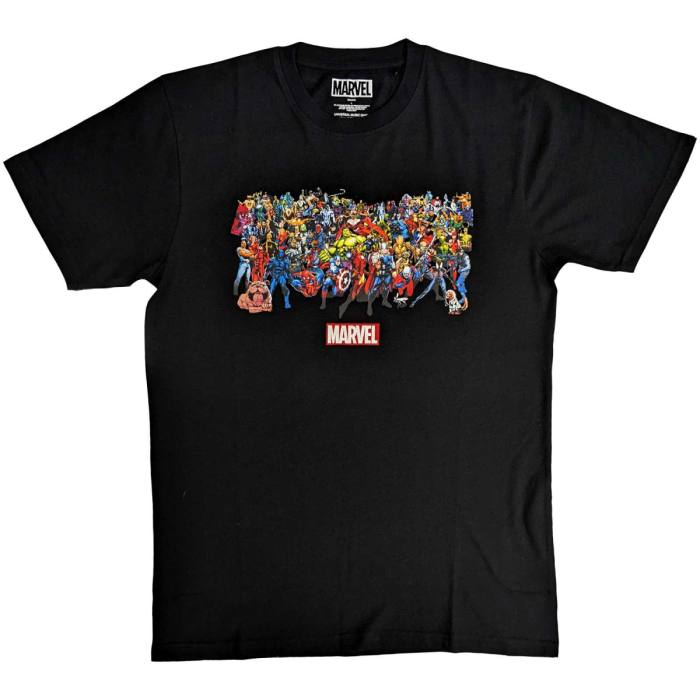 Marvel Comics Unisex T-Shirt: Polni Likovi (Črna) 118339