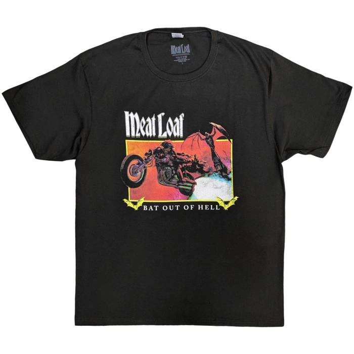 Meat Loaf Unisex T-Shirt: Bat Out Of Hell Rectangle 118461