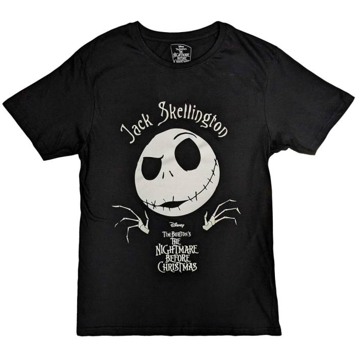 Disney Unisex T-Shirt: The Nightmare Before Christmas Jack Head 121910