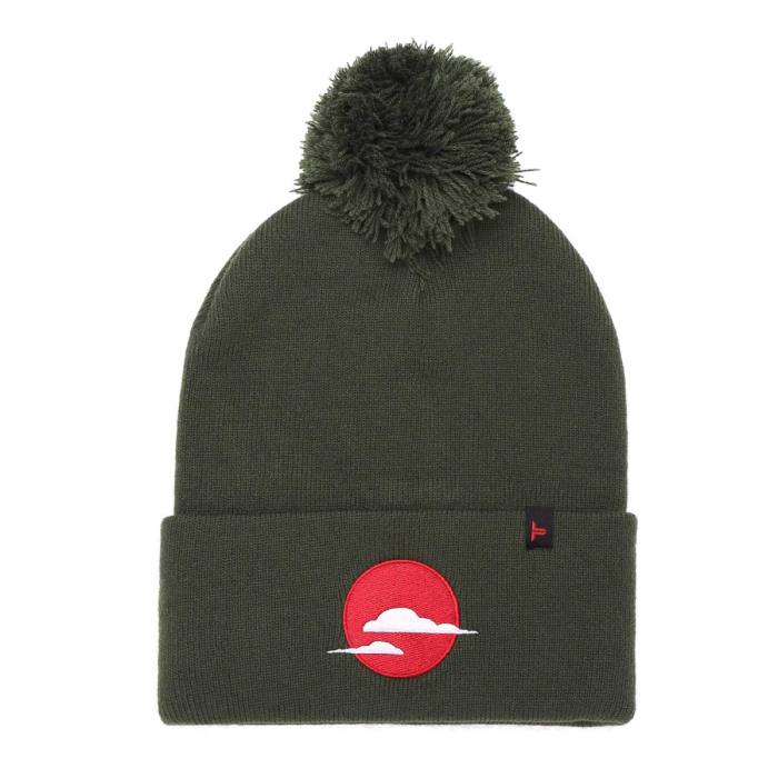 Tokyo Time Unisex Bobble Beanie Hat: Japan (Zelena) 121948