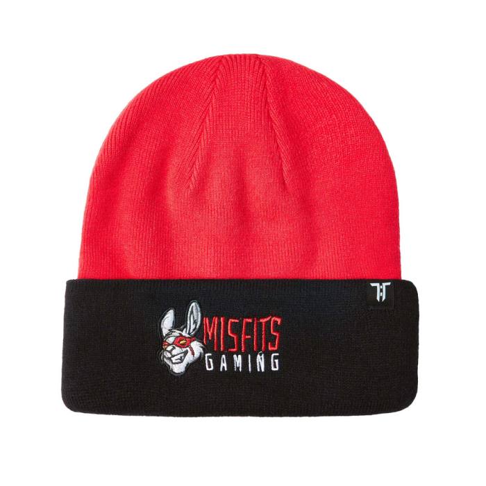Tokyo Time Unisex Beanie Hat: Misfits Gaming (Rdeča in Črna) 121952