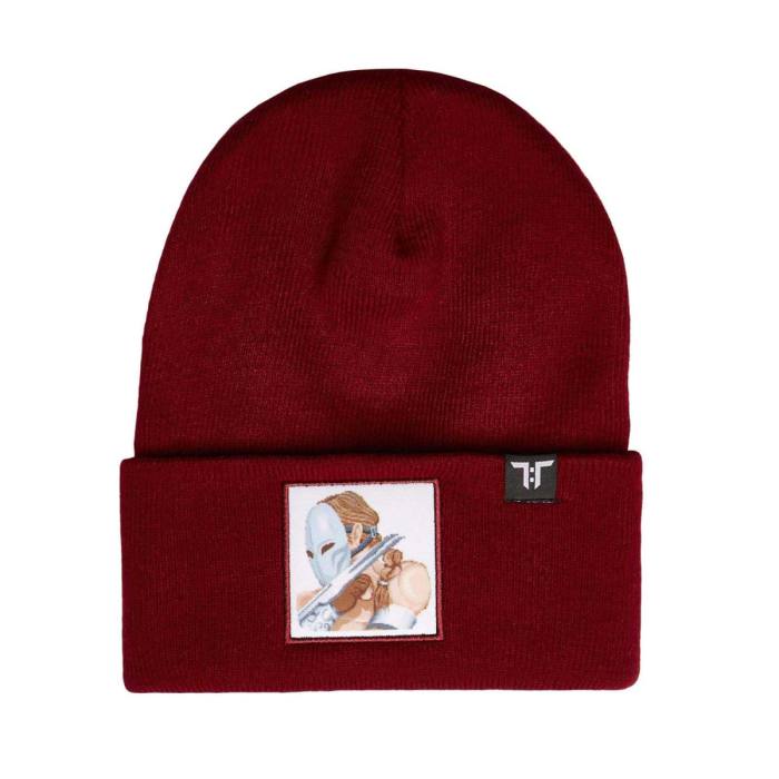 Tokyo Time Unisex Beanie Hat: Street Fighter 2 Vega (Bordo rdeča) 121957