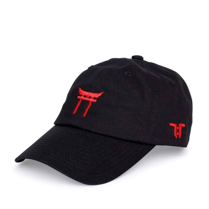 Tokyo Time Unisex Baseball Cap: Temple (Črna) 121969