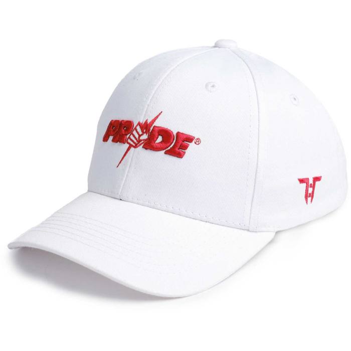 Tokyo Time Unisex Baseball Cap: UFC Pride Centre Red Logo (White) 121991