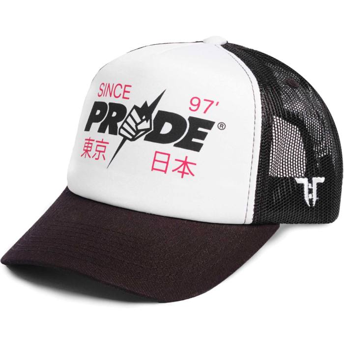 Tokyo Time Unisex Mesh Back Cap: UFC Pride Neo/Mesh (White & Black) 121992