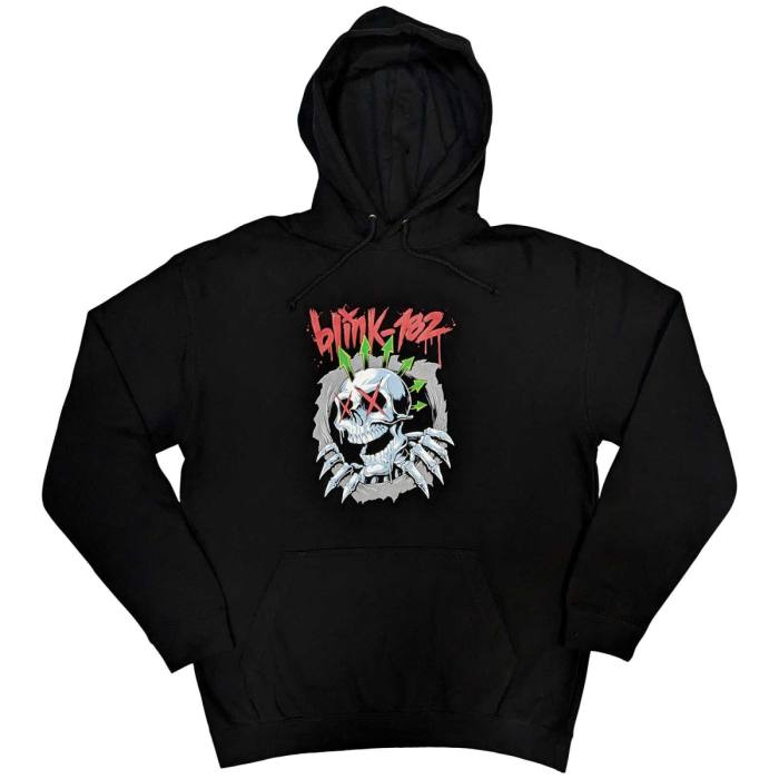 Blink-182 Unisex Pullover Hoodie: Six Arrow Skull 122979