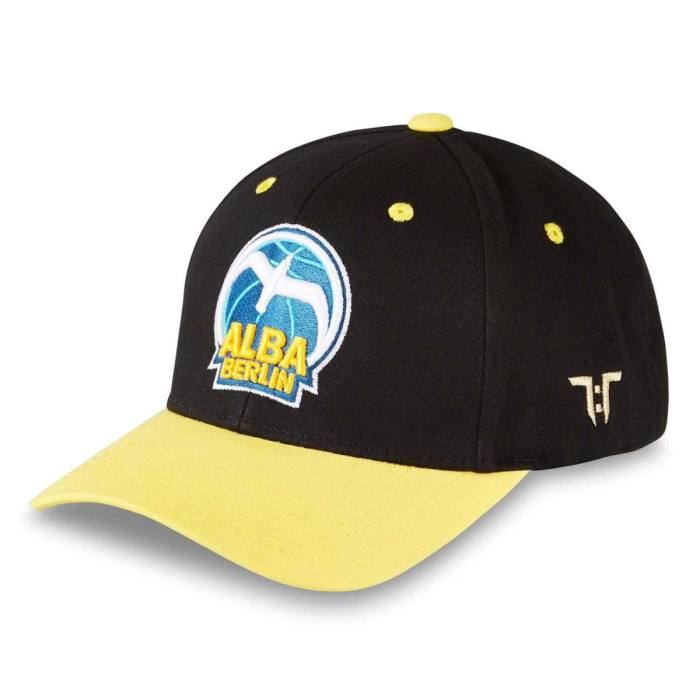Tokyo Time Unisex Baseball Cap: Euroleague Basketball Alba Berlin (Črna in rumena) 122007