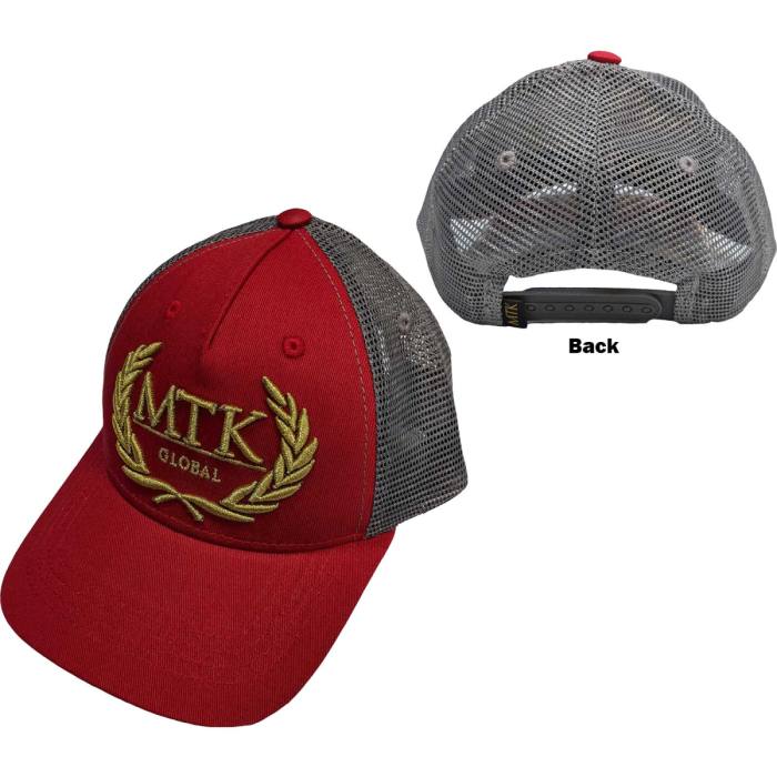 Tokyo Time unisex kapa s šiltom z mrežo MTK Global (siva/rdeča) 122034