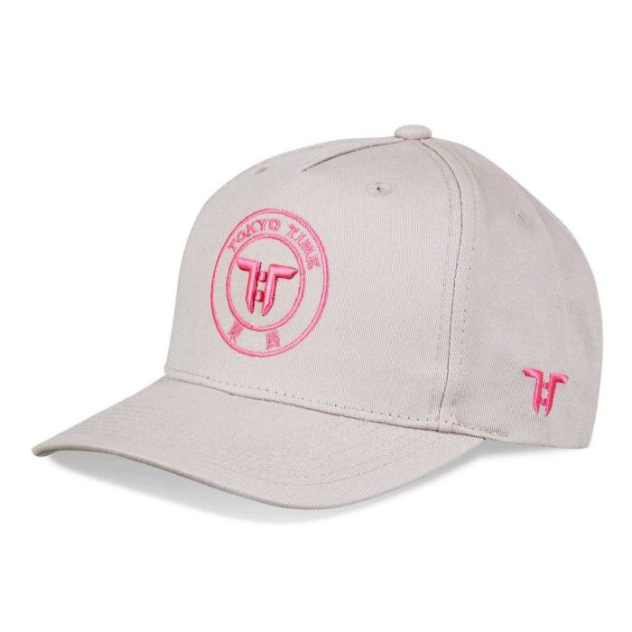 Tokyo Time unisex kapa s ščitnikom TT Core Pink Logo (siva) 122043